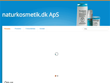 Tablet Screenshot of naturkosmetik.dk