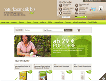 Tablet Screenshot of naturkosmetik.biz